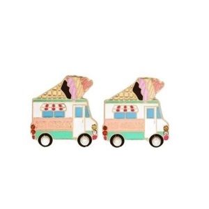 🆕 Bauble Bar Sugarfix Whipped Cream Sundae Funday ice cream truck stud earrings